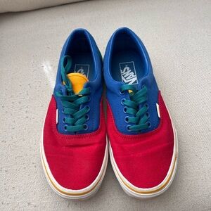 Multi color vans size 8